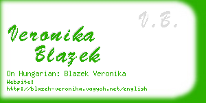 veronika blazek business card